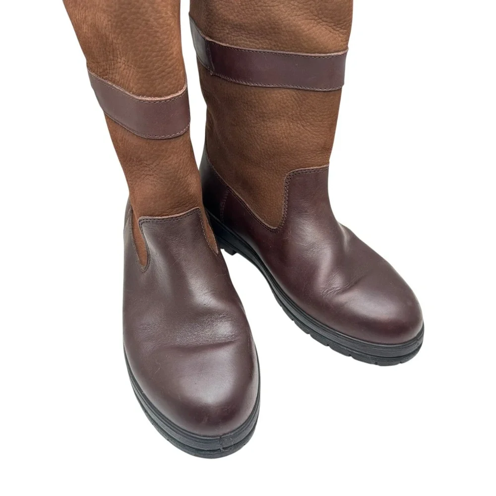 Dubarry Kildare Brown Leather Gore-Tex Country Riding Boots 41/9-9.5 women